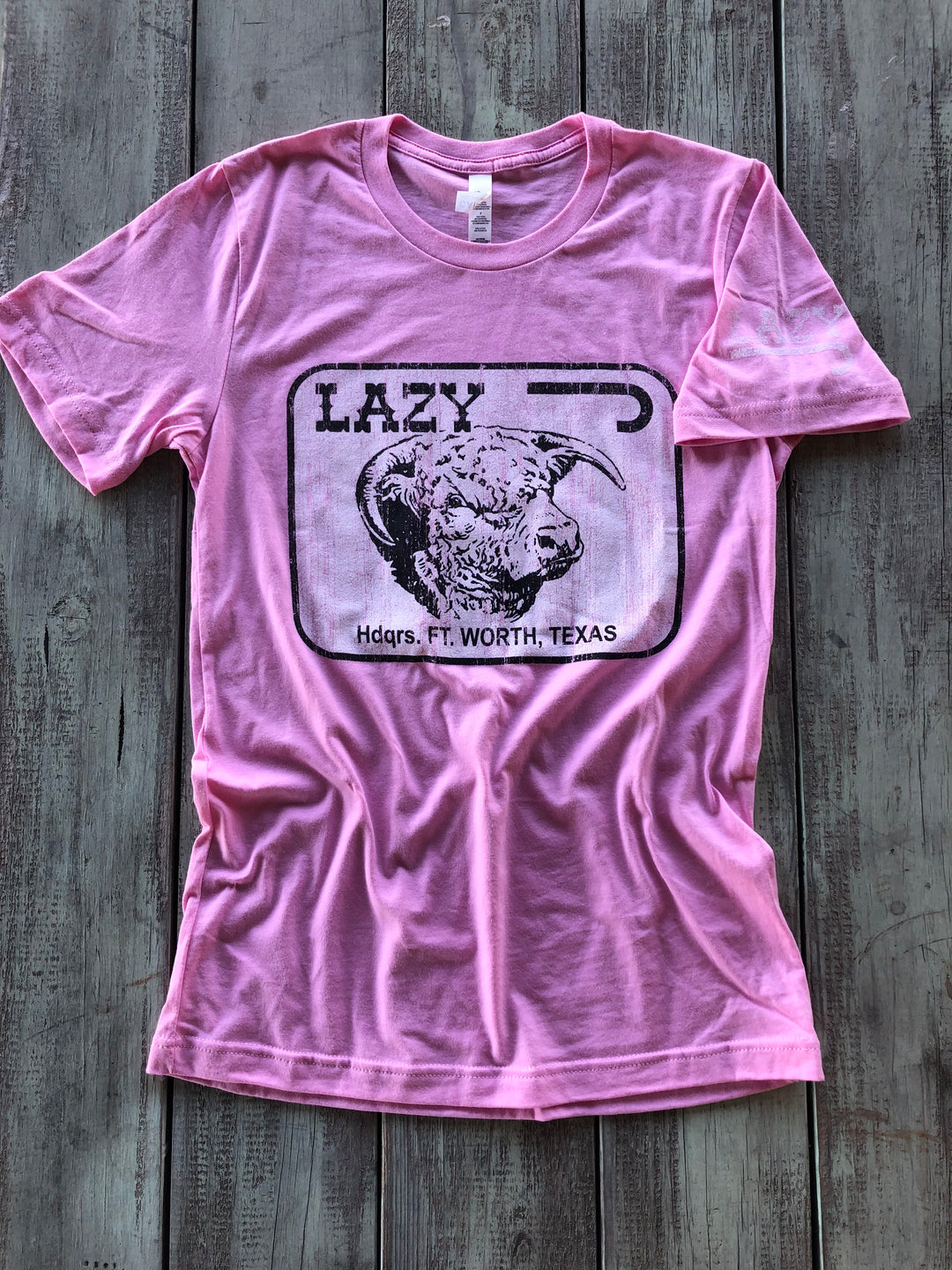 Lazy J Ranch Wear Fort Worth Short Sleeve T-Shirt - Pink