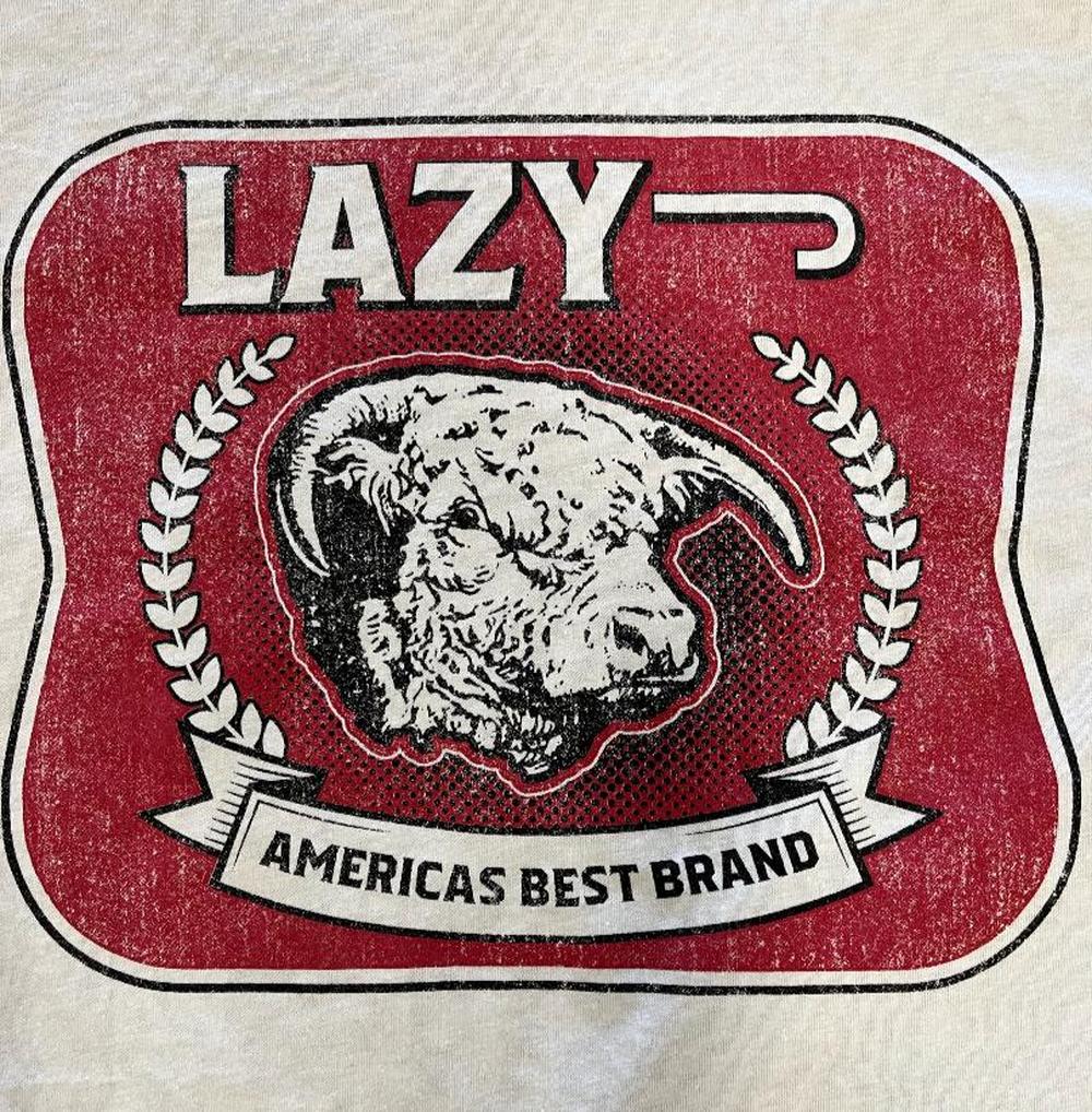 Lazy J Ranch America's Best Brand Short Sleeve T-Shirt - Sand-Lazy J Ranch Wear