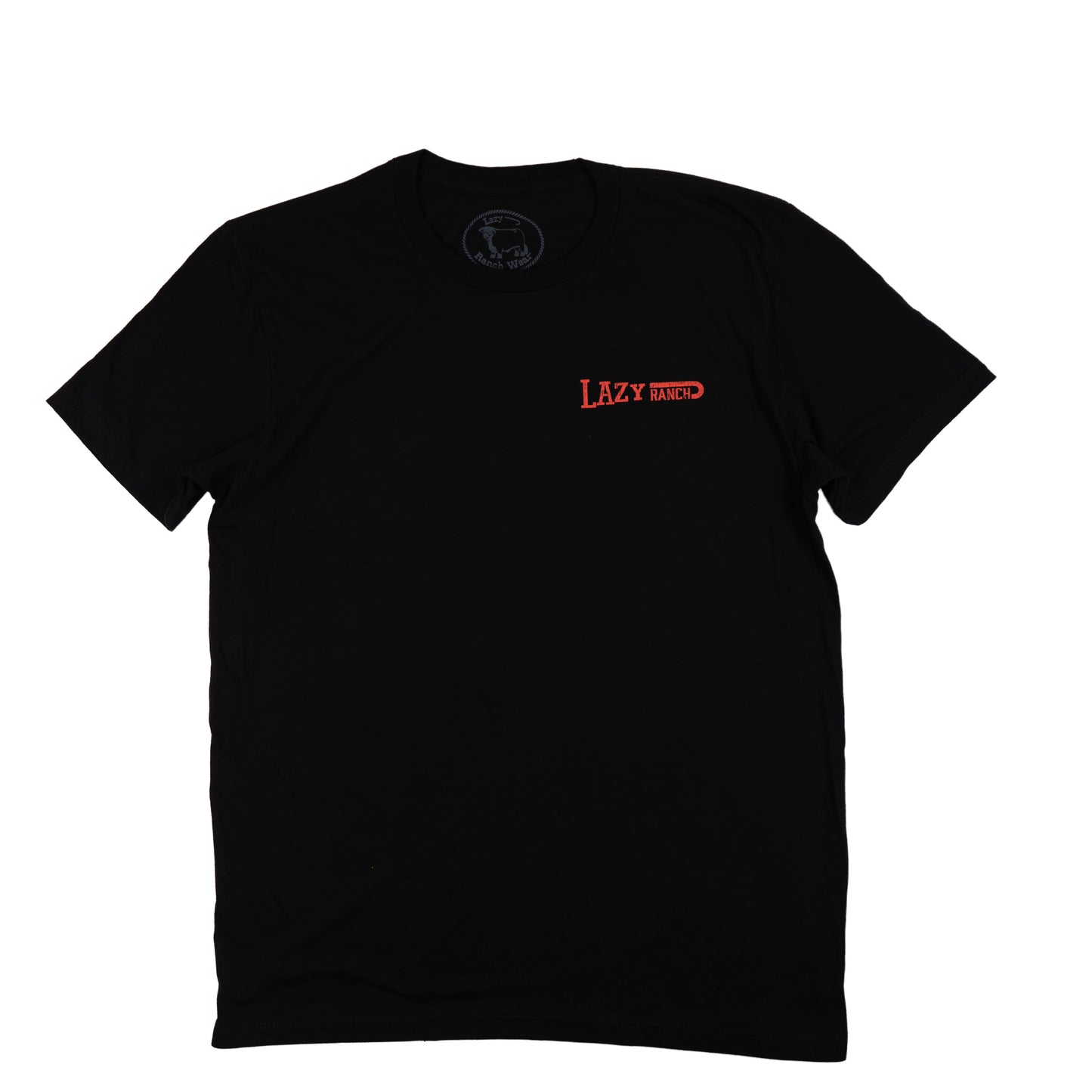 Lazy J Ranch Black Domino Short Sleeve T-Shirt - Black-Lazy J Ranch Wear