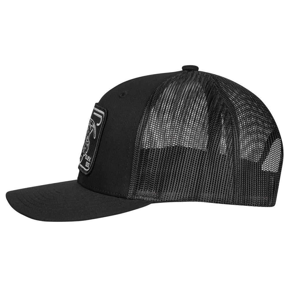 Lazy J Ranch Black Elevation Mid Profile Trucker Hat-Lazy J Ranch Wear