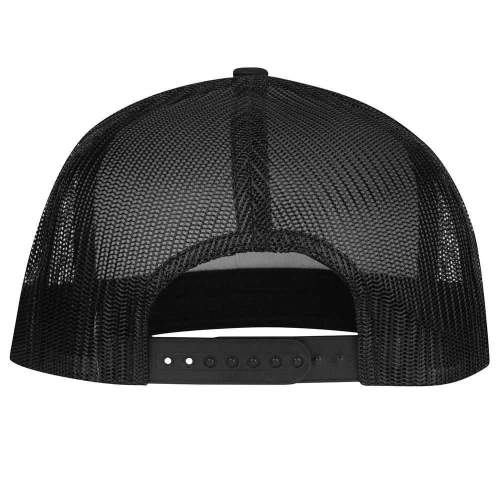 Lazy J Ranch Black Red Ranch Classic Five Panel Trucker Hat-Lazy J Ranch Wear