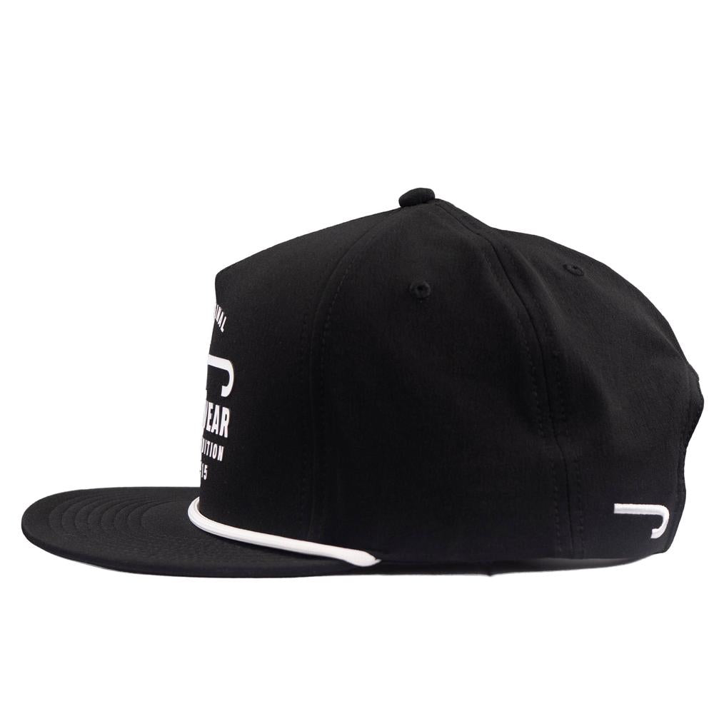 Lazy J Ranch Black Untroubled Classic Rope Trucker Hat-Lazy J Ranch Wear