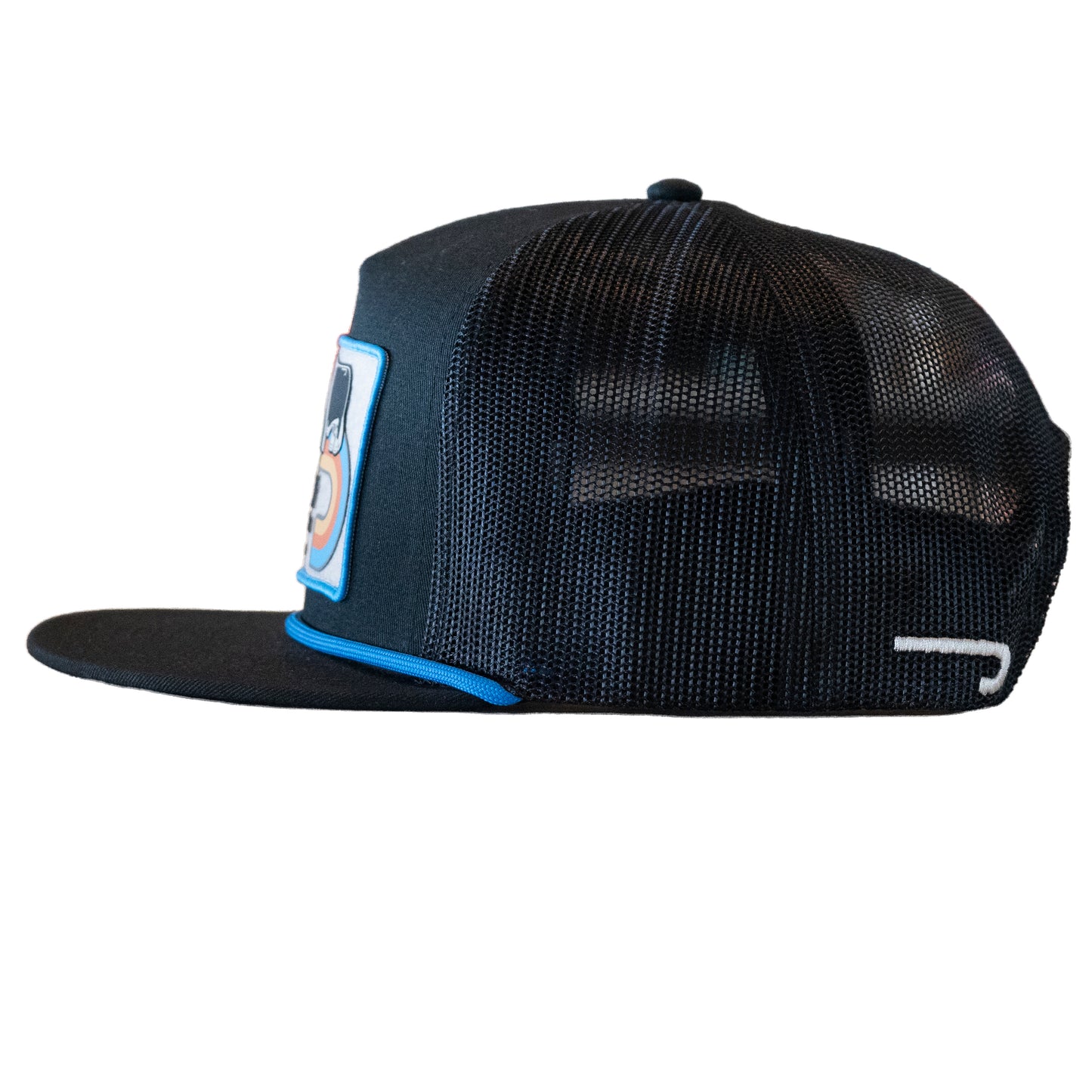 Lazy J Ranch Black Van Horn Classic Rope Trucker Hat-Lazy J Ranch Wear
