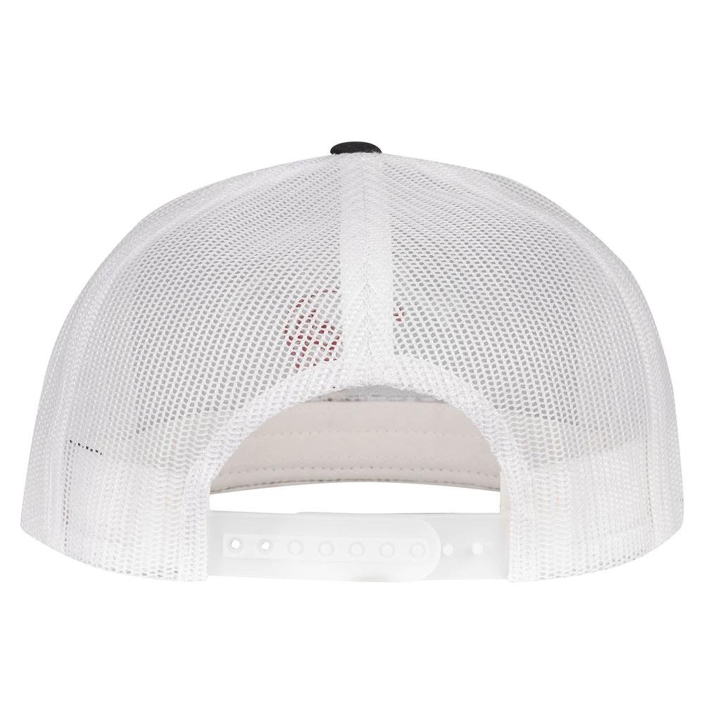 Lazy J Ranch Black & White Embroidered Show Time Classic Five Panel Trucker Hat-Lazy J Ranch Wear