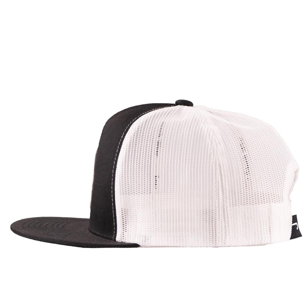 Lazy J Ranch Black & White Performance Breed Classic Five Panel Trucker Hat-Lazy J Ranch Wear
