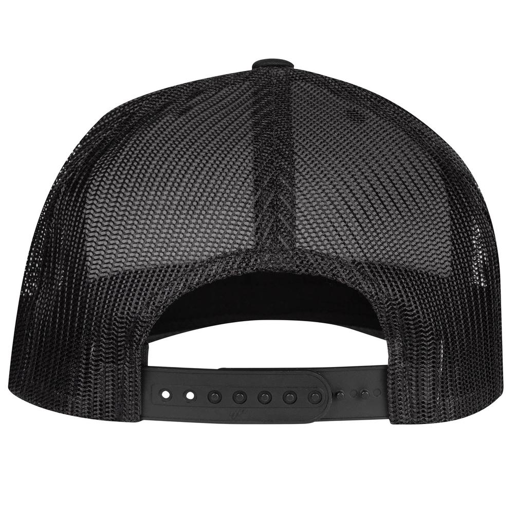 Lazy J Ranch Black Willow Cattle Headquarters Mid Profile Trucker Hat-Lazy J Ranch Wear