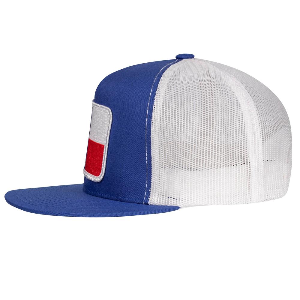 Lazy J Ranch Blue & White Texas Elevation Classic Five Panel Trucker Hat-Lazy J Ranch Wear