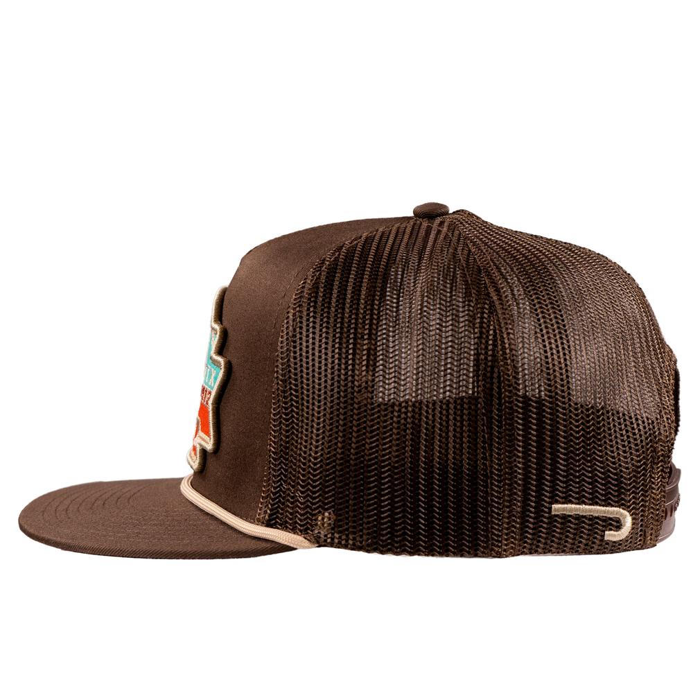 Lazy J Ranch Brown El Rancho Classic Rope Trucker Hat-Lazy J Ranch Wear