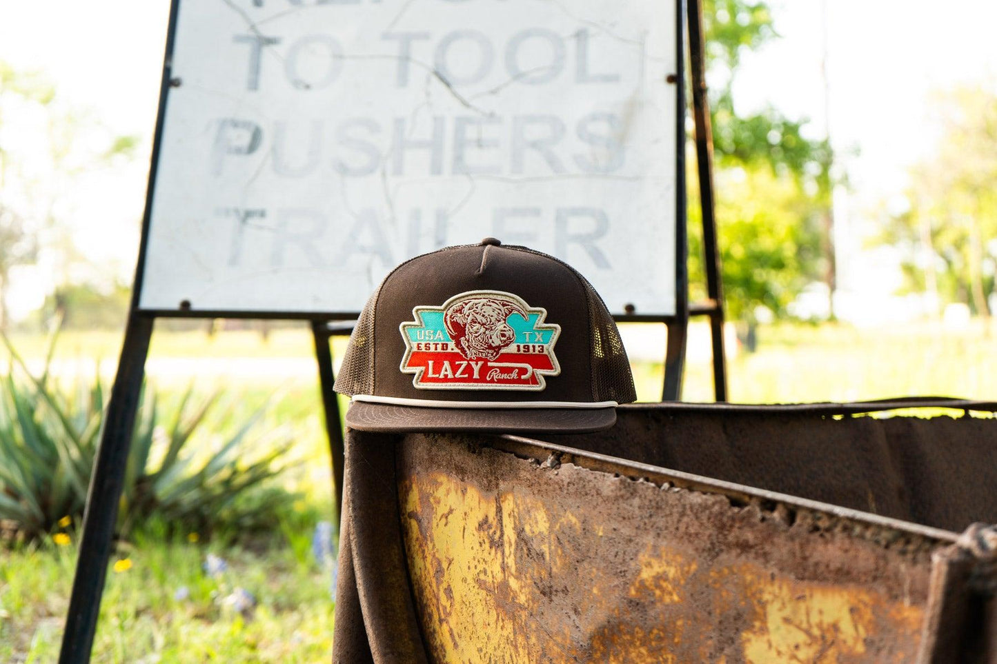 Lazy J Ranch Brown El Rancho Classic Rope Trucker Hat-Lazy J Ranch Wear