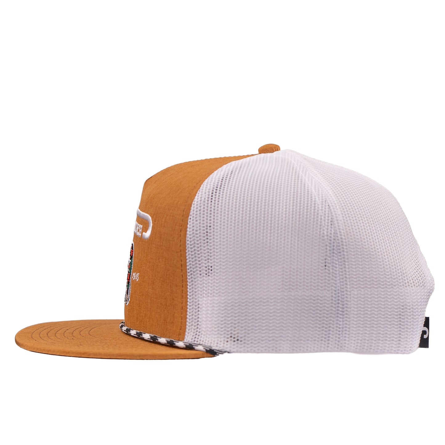 Lazy J Ranch Brown & White Alpine Classic Rope Trucker Hat-Lazy J Ranch Wear