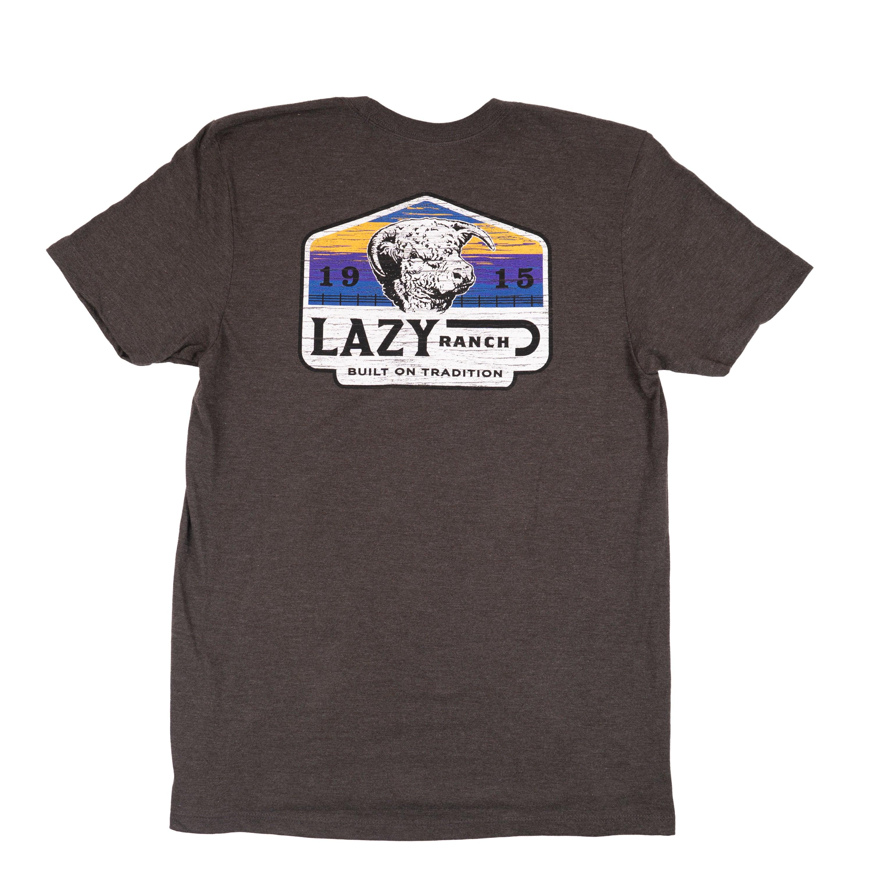 Lazy J Ranch Bull Wagon Short Sleeve T-Shirt - Charcoal – Lazy J 