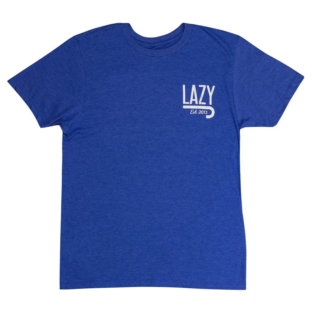 Lazy J Ranch Bully Hereford Short Sleeve T-Shirt - Royal Blue-Lazy J Ranch Wear