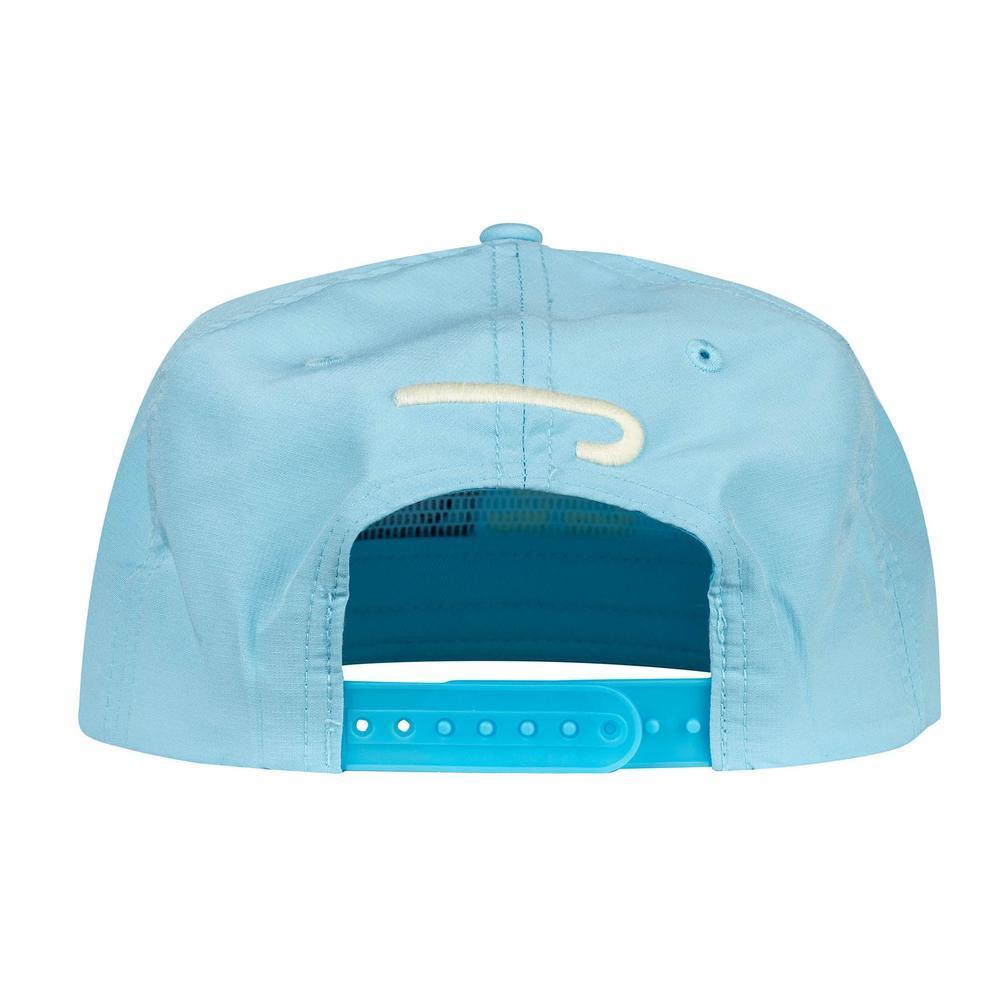 Lazy J Ranch Carolina Blue Red Premium Ranch Rope Trucker Hat-Lazy J Ranch Wear