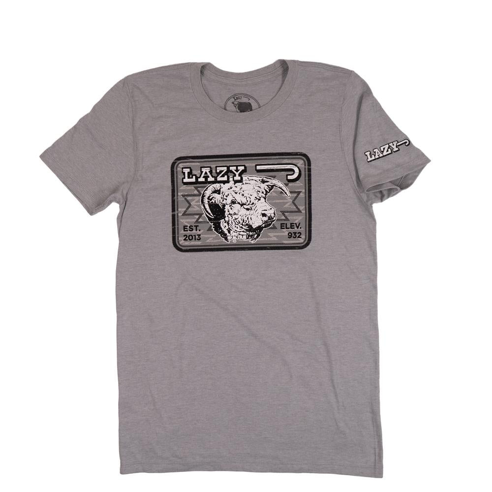Lazy J Ranch Cowpoke Short Sleeve T-Shirt - Grey-Lazy J Ranch Wear