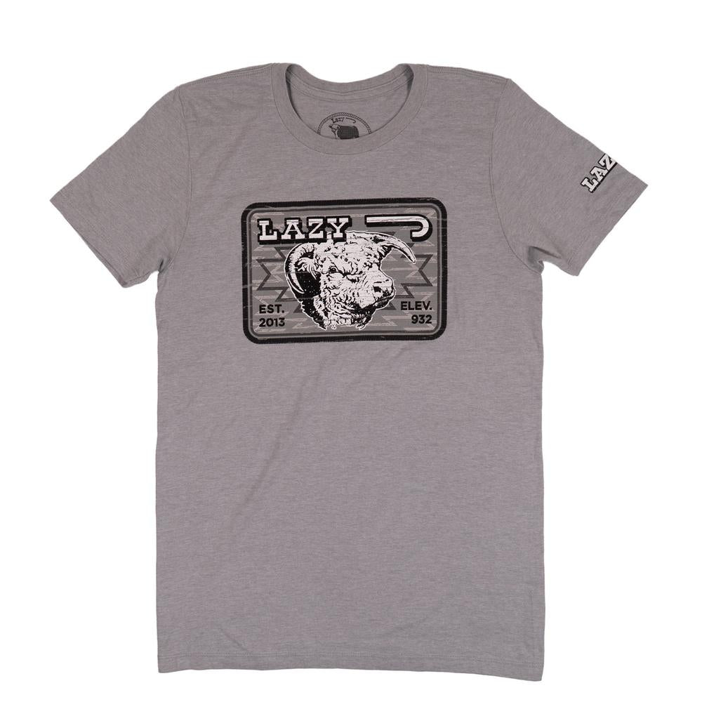 Lazy J Ranch Cowpoke Short Sleeve T-Shirt - Grey-Lazy J Ranch Wear