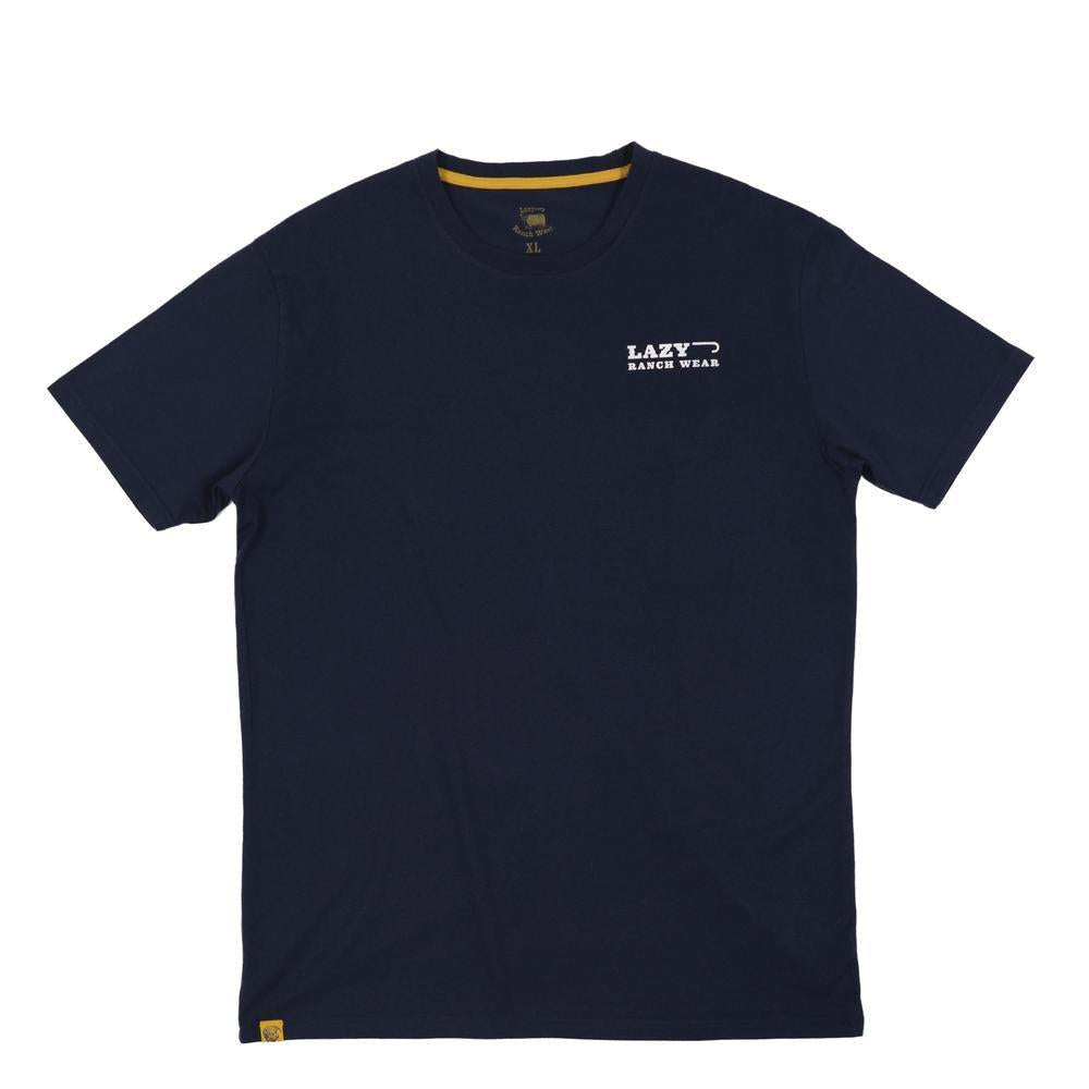 Lazy J Ranch El Jefe Short Sleeve T-Shirt - Navy-Lazy J Ranch Wear