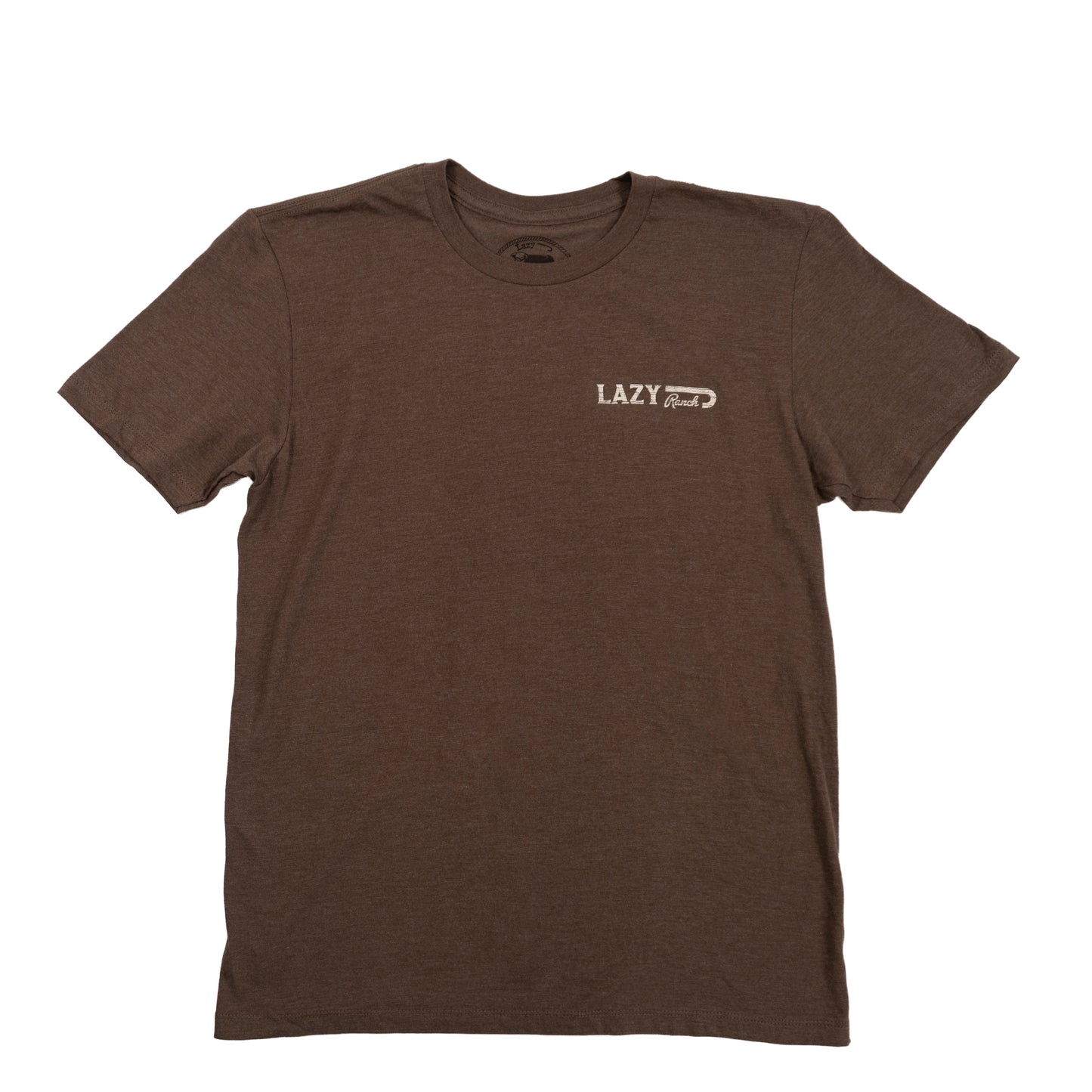 Lazy J Ranch El Rancho Short Sleeve T-Shirt - Brown-Lazy J Ranch Wear