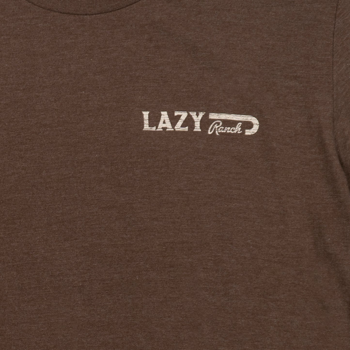 Lazy J Ranch El Rancho Short Sleeve T-Shirt - Brown-Lazy J Ranch Wear