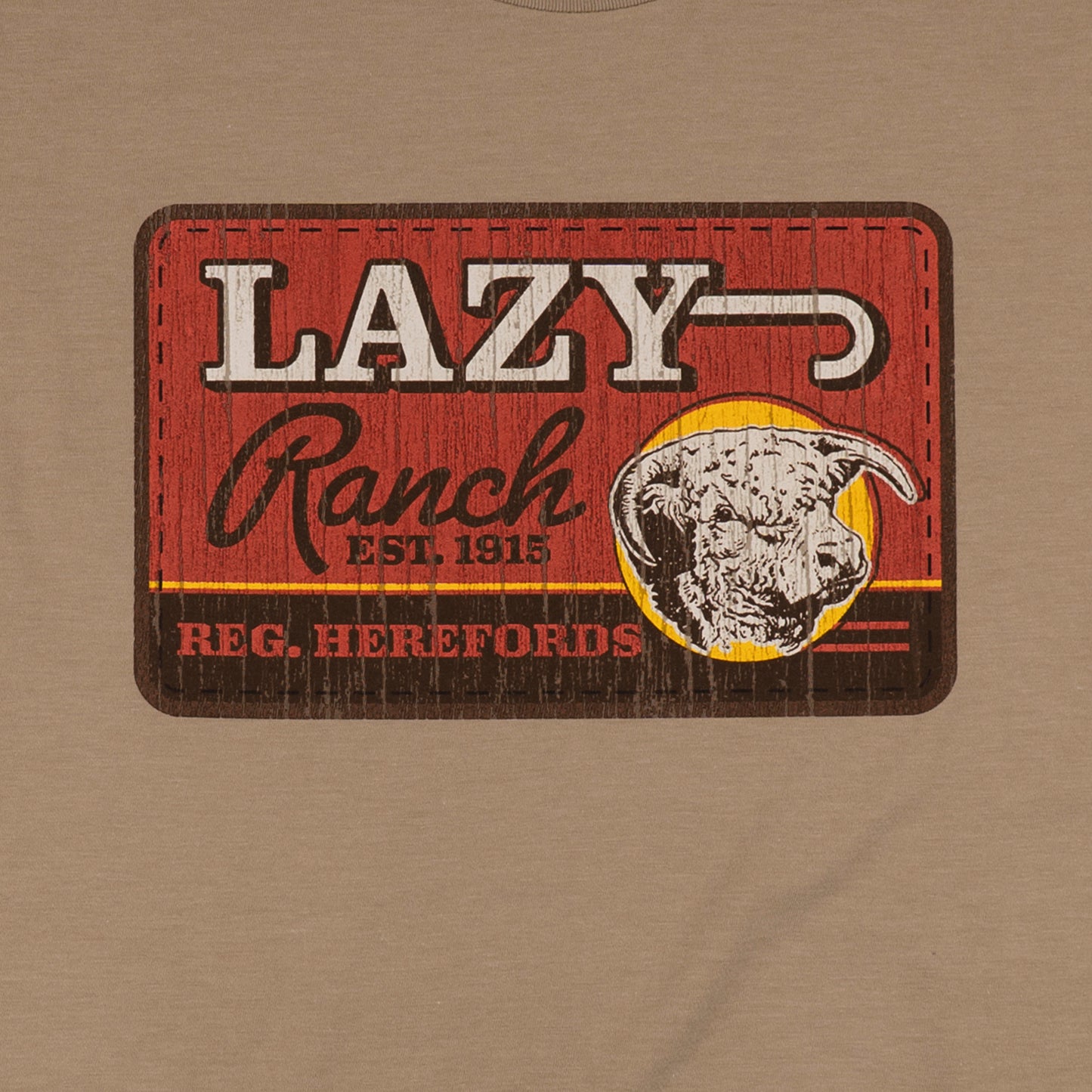 Lazy J Ranch Hard Day Short Sleeve T-Shirt - Tan-Lazy J Ranch Wear