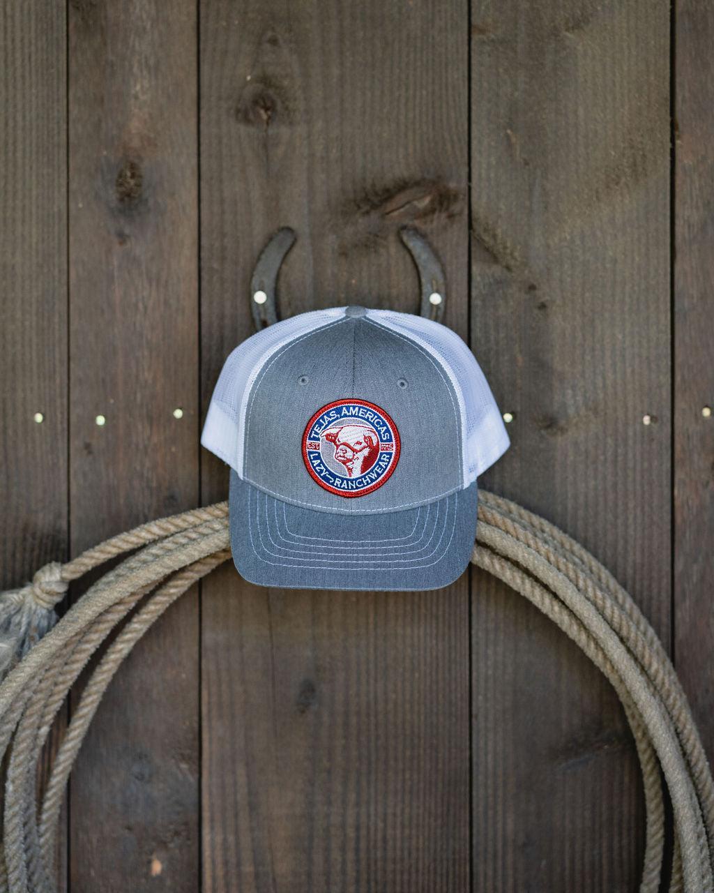 Lazy J Ranch Heather Grey & White Tejas Youth Hat-Lazy J Ranch Wear