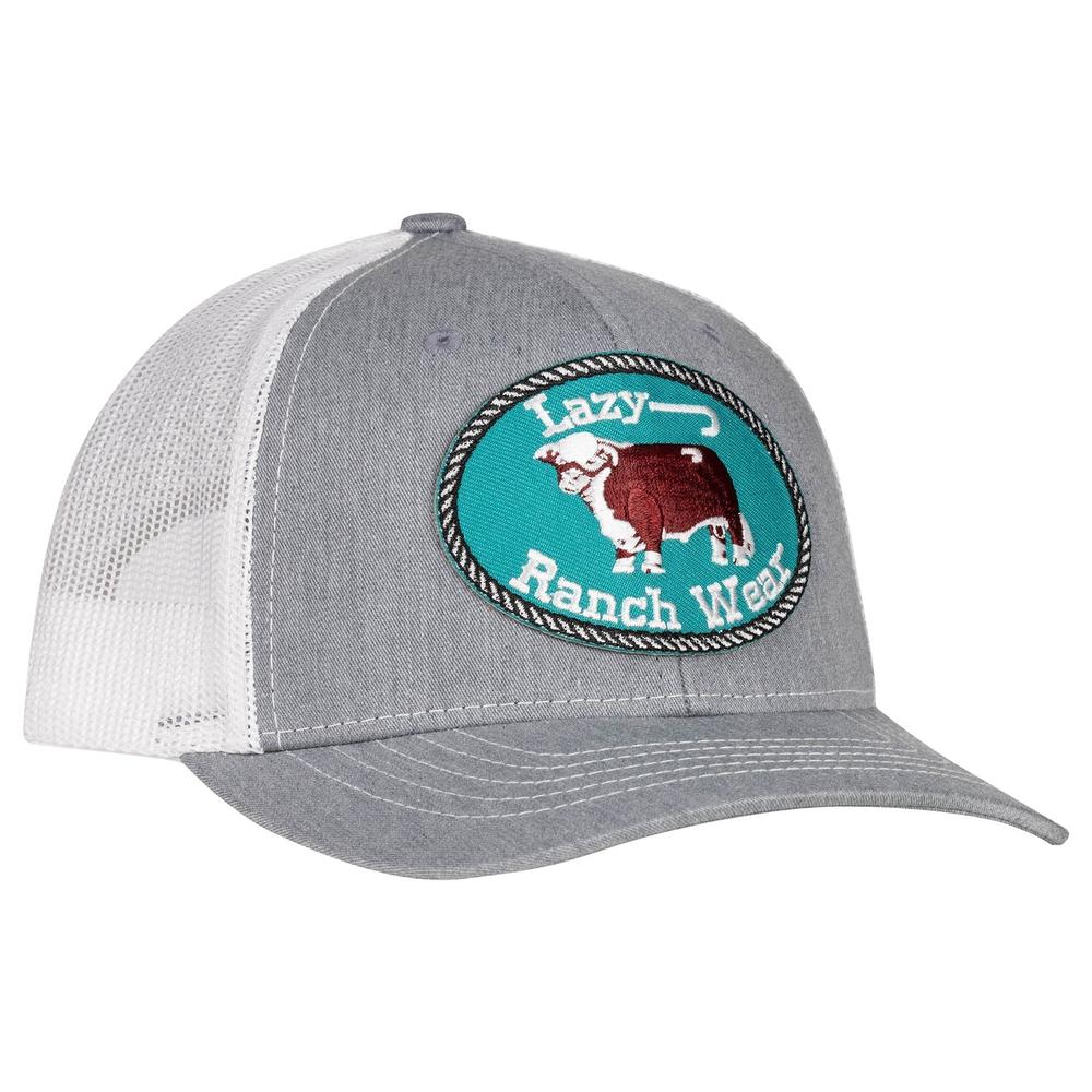 Lazy J Ranch Heather & White Original Buckle Youth Patch Hat