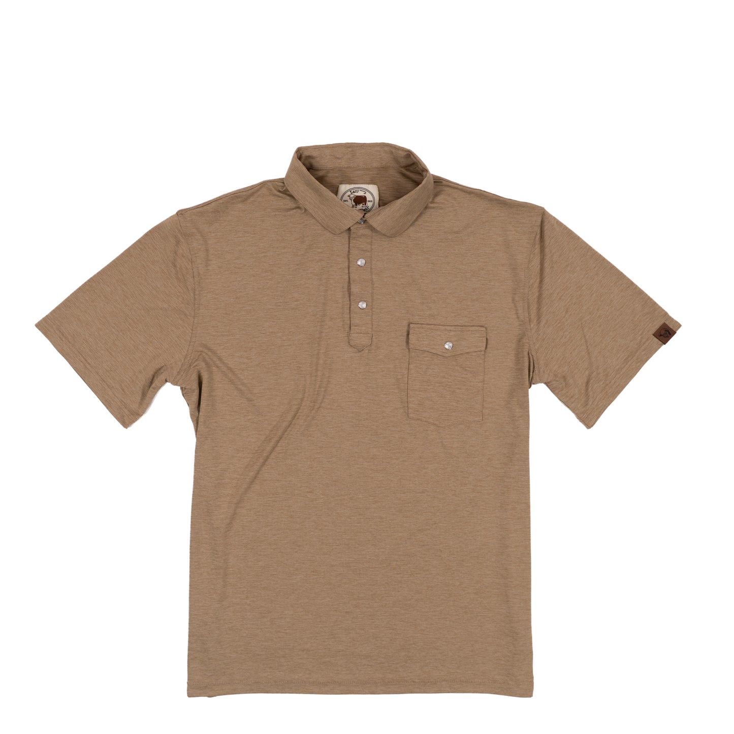 Lazy J Ranch Men's Classic Solid Performance Polo Shirt-Lazy J Ranch Wear