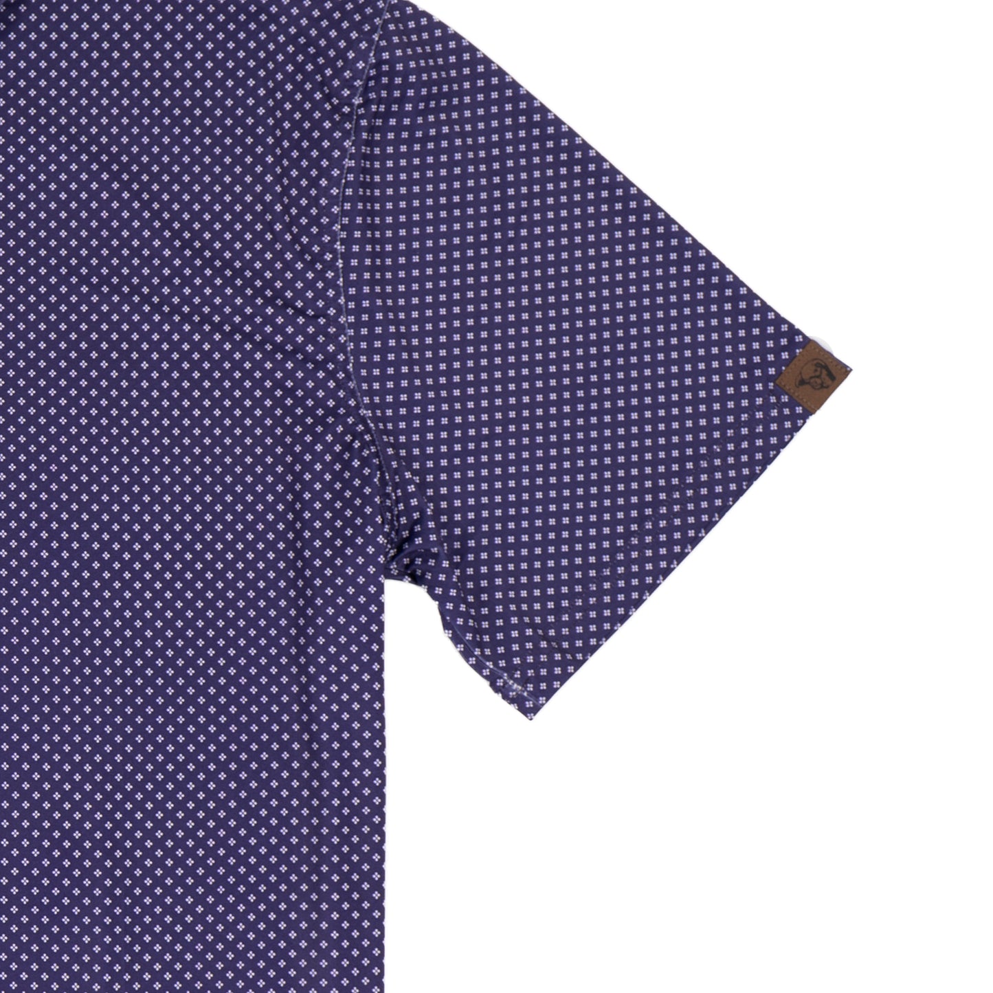 Lazy J Ranch Men's Diamond Print Performance Polo Shirt - Purple-Lazy J Ranch Wear