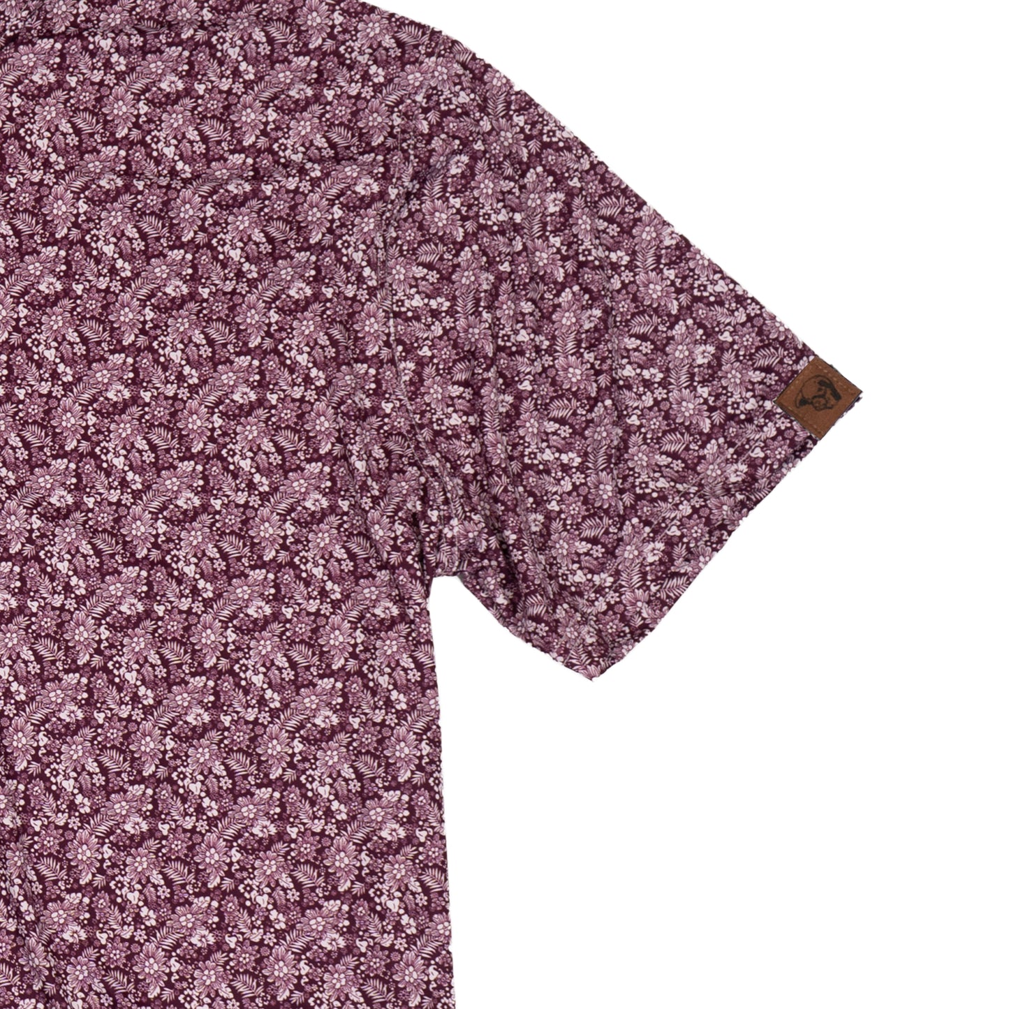 Lazy J Ranch Men's Floral Print Performance Polo Shirt - Purple-Lazy J Ranch Wear