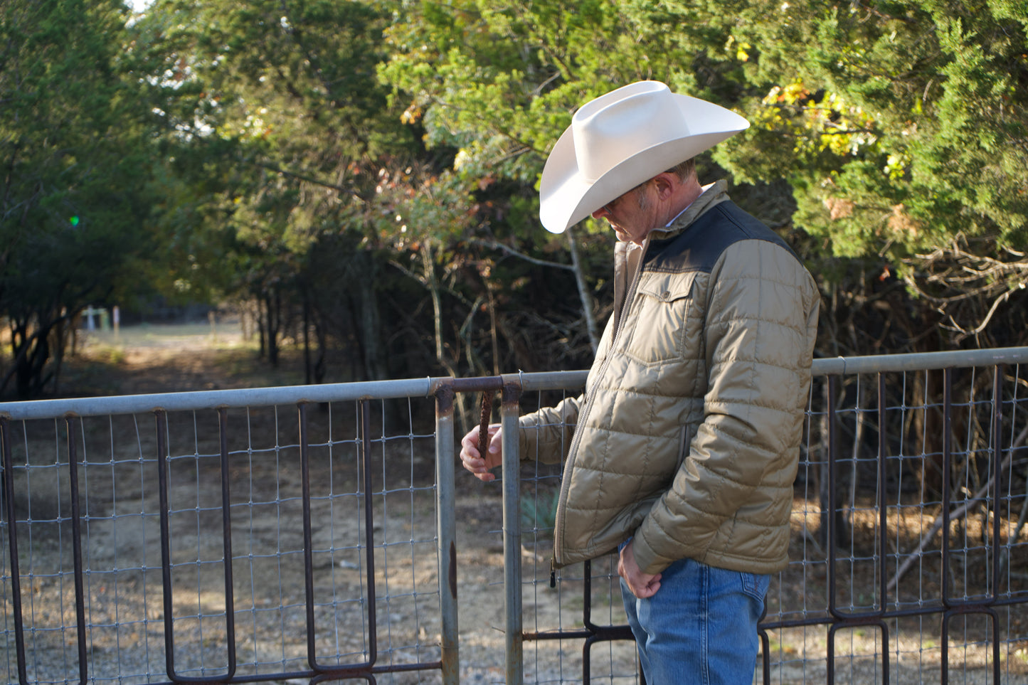 Lazy J Ranch Men's Lightweight Ranch Jacket - Brown-Lazy J Ranch Wear