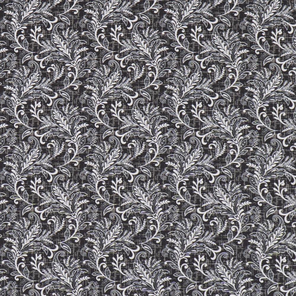 Lazy J Ranch Men's Paisley Print Performance Polo Shirt - Black-Lazy J Ranch Wear