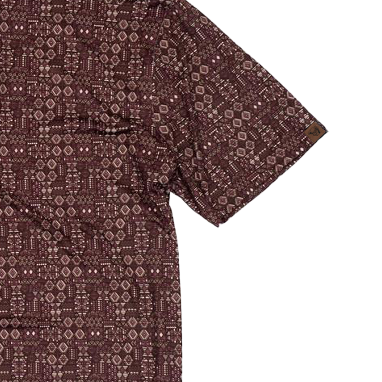 Lazy J Ranch Men's Print Performance Polo Shirt - Maroon-Lazy J Ranch Wear