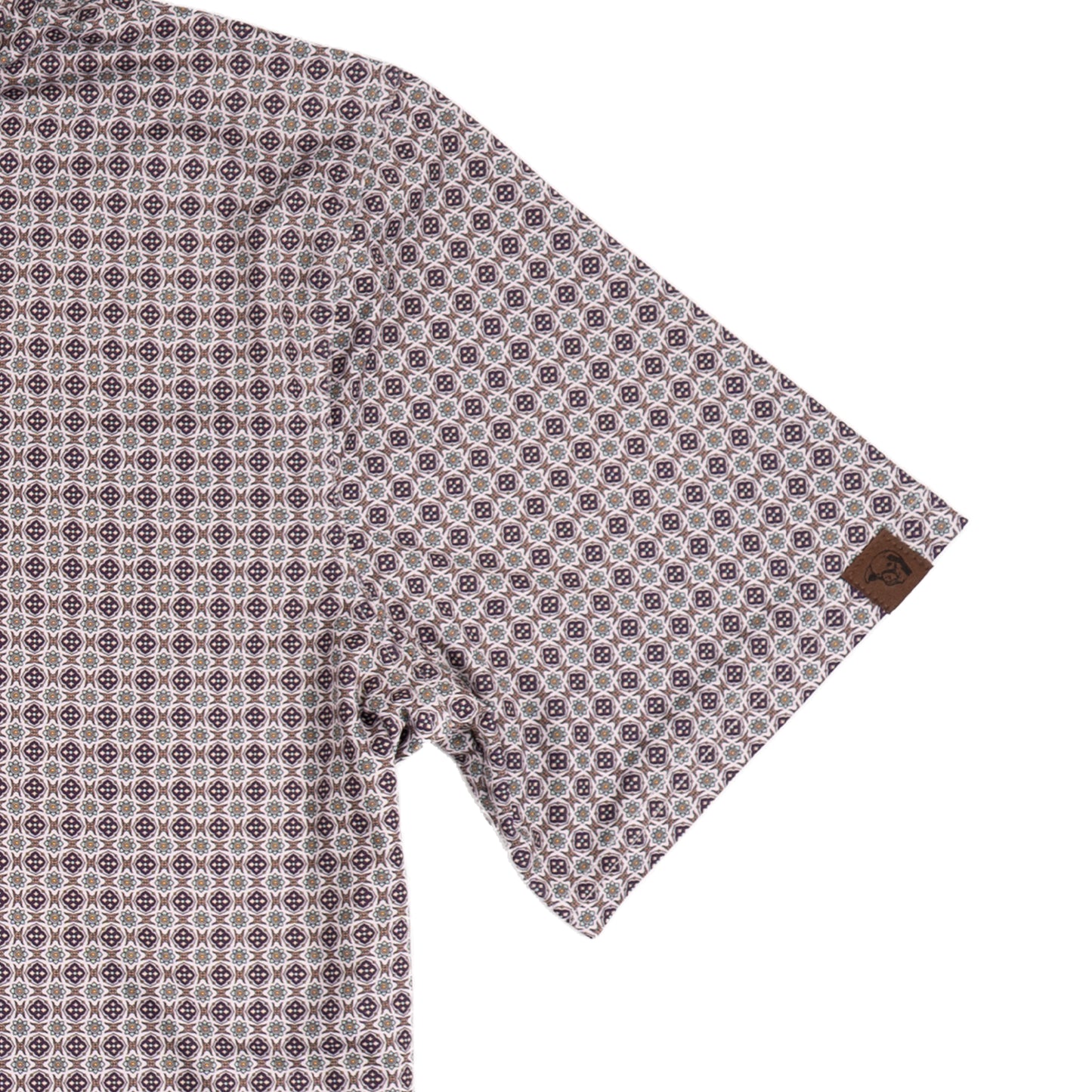 Lazy J Ranch Men's Print Performance Polo Shirt - Purple-Lazy J Ranch Wear