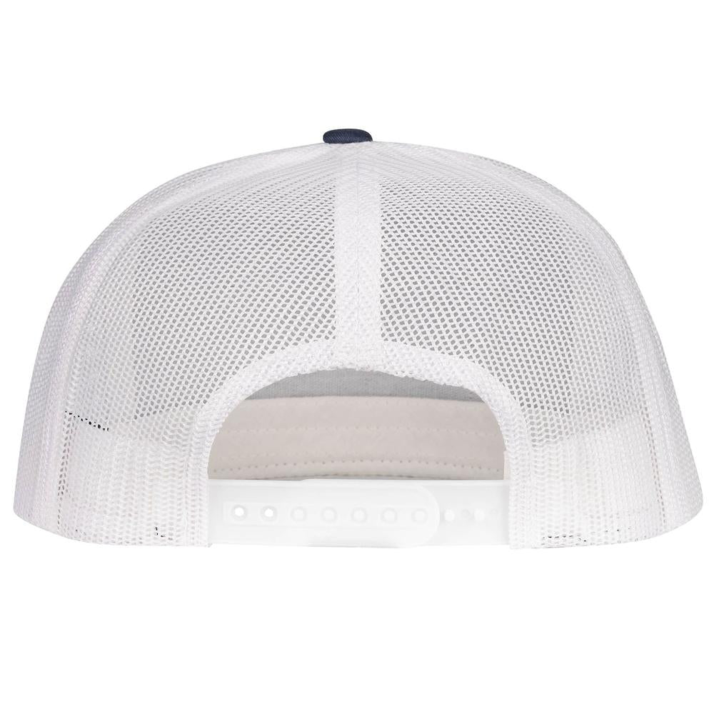 Lazy J Ranch Navy & White Willow Cattle Headquarters Classic Five Panel Trucker Hat-Lazy J Ranch Wear