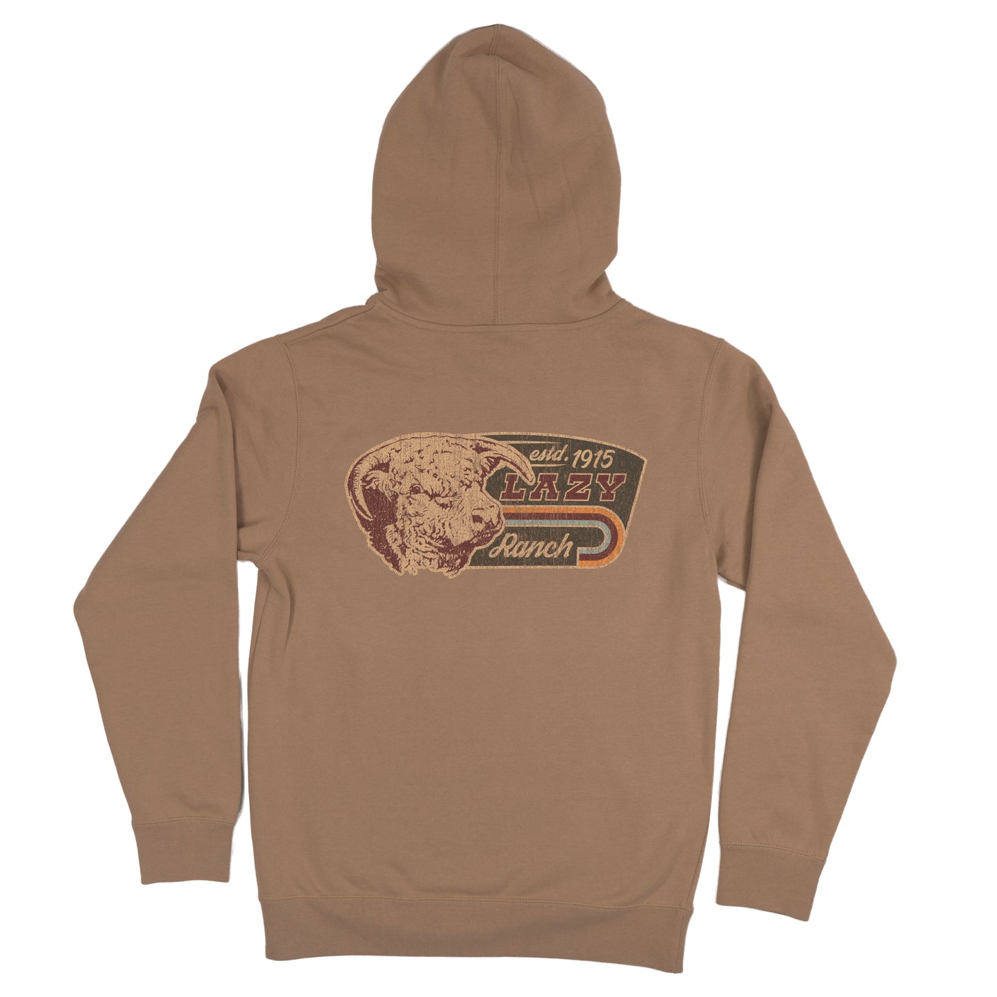 Lazy J Ranch Redford Long Sleeve Hoodie - Tan-Lazy J Ranch Wear