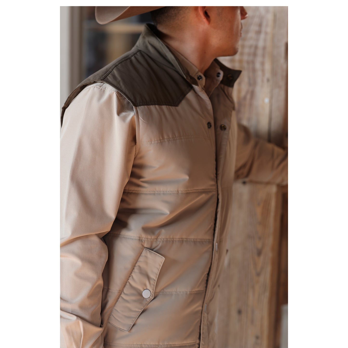 Lazy J Ranch Retro Arena Vest - Brown-Lazy J Ranch Wear