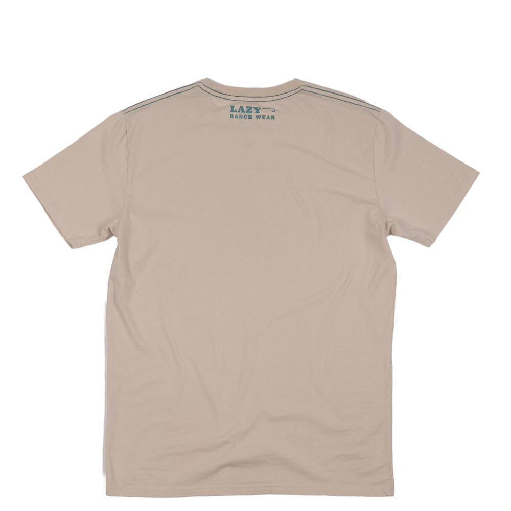 Lazy J Ranch Retro Stockman Short Sleeve T-Shirt - Natural-Lazy J Ranch Wear