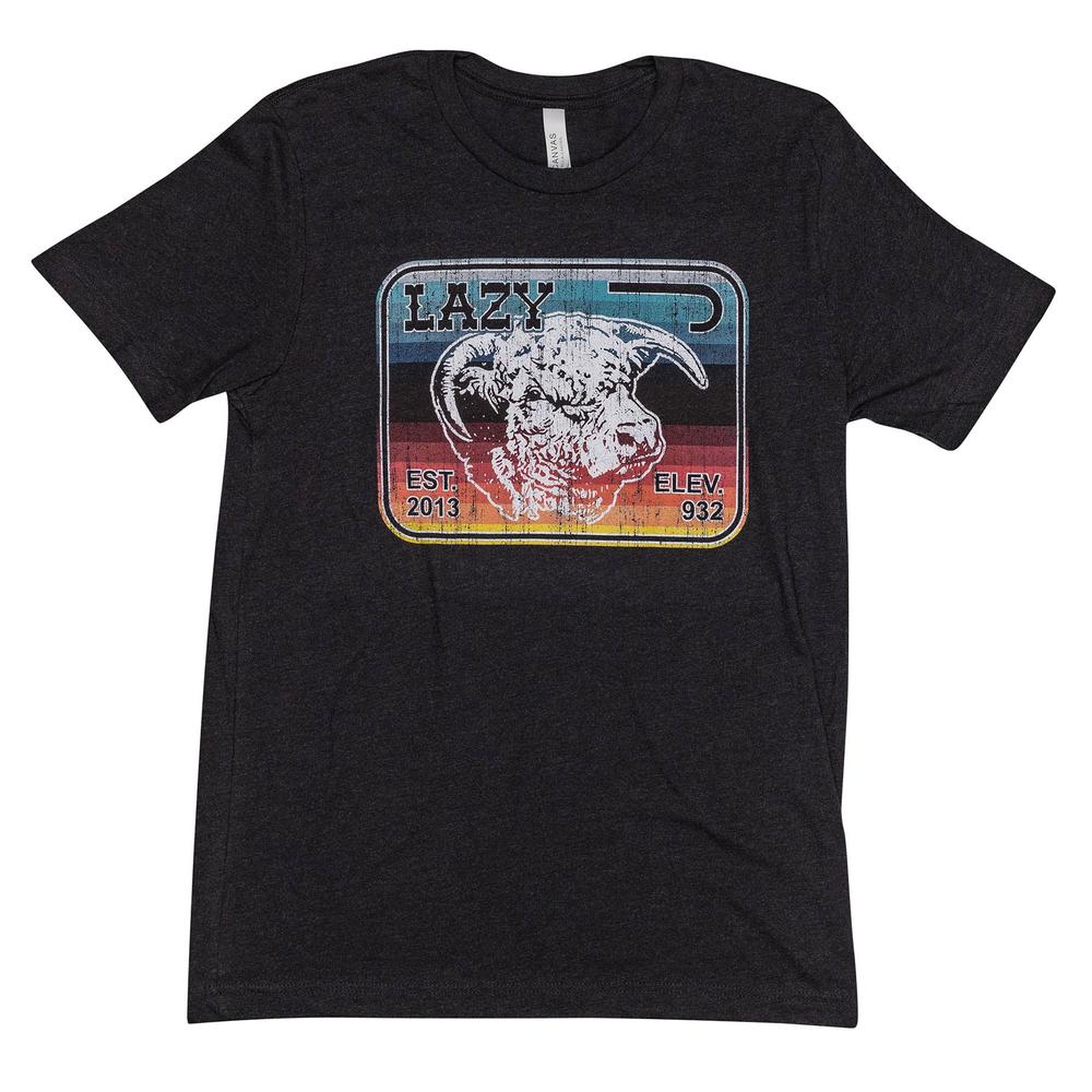 Lazy J Ranch Serape Elevation Short Sleeve T-Shirt - Heather