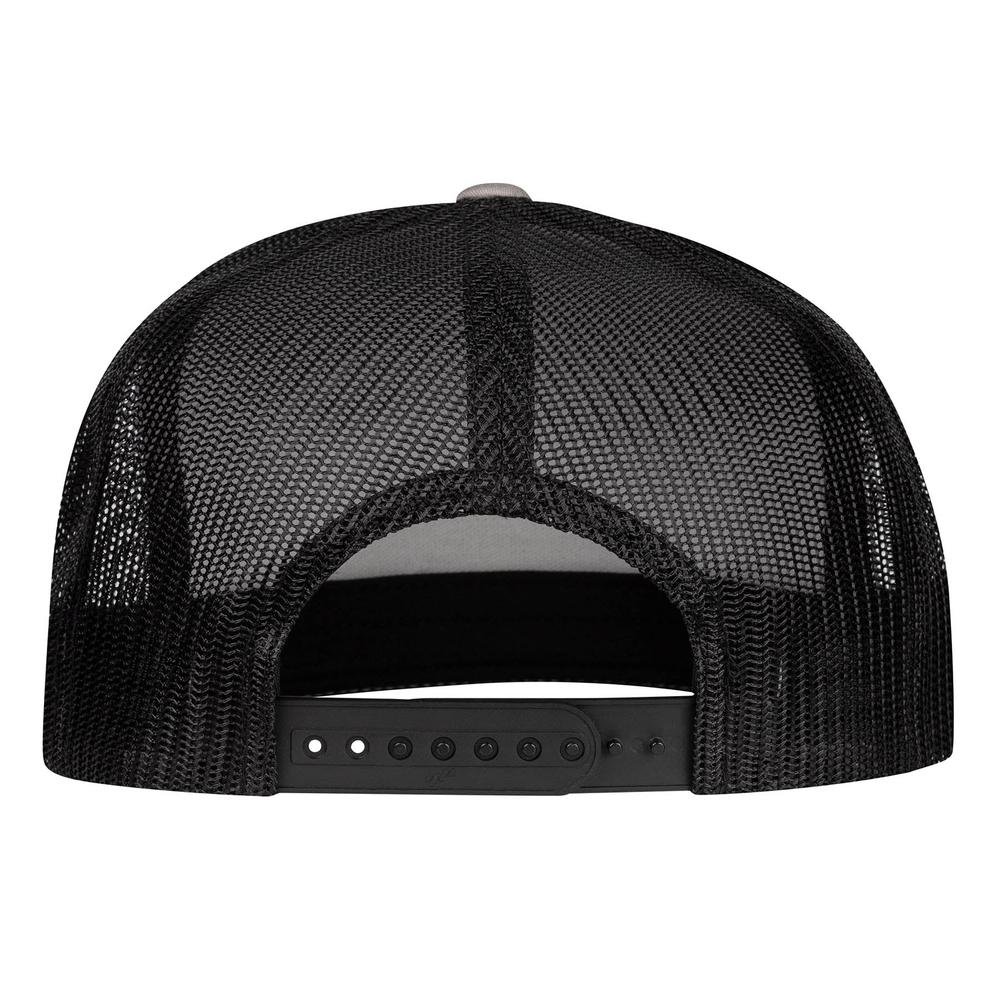 Lazy J Ranch Silver Grey & Black Serape Elevation Classic Five Panel Trucker Hat-Lazy J Ranch Wear