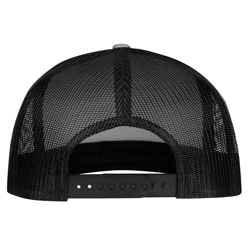 Lazy J Ranch Silver Grey & Black Willow Cattle Headquarters Classic Five Panel Trucker Hat-Lazy J Ranch Wear