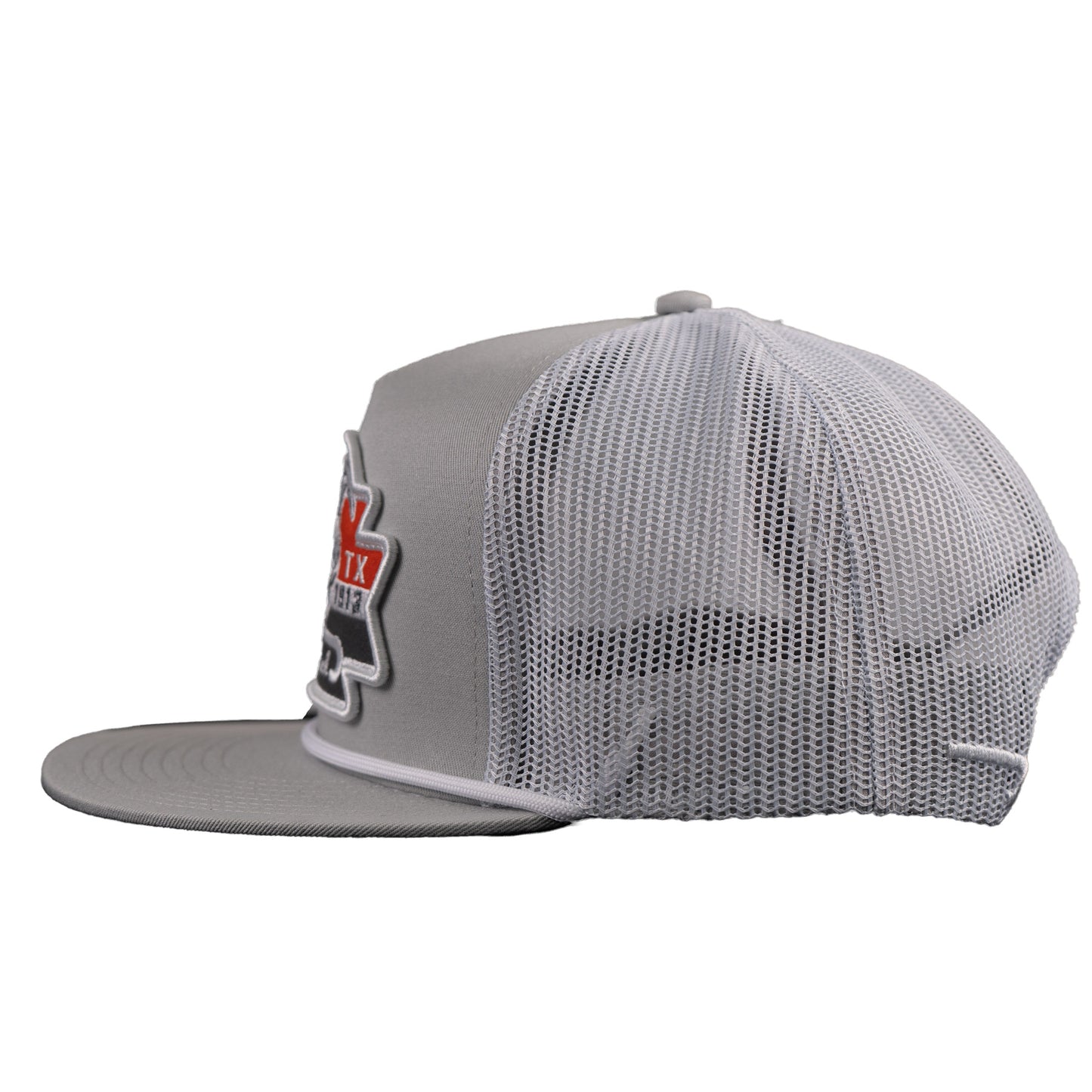 Lazy J Ranch Silver Grey & White El Rancho Classic Rope Trucker Hat-Lazy J Ranch Wear
