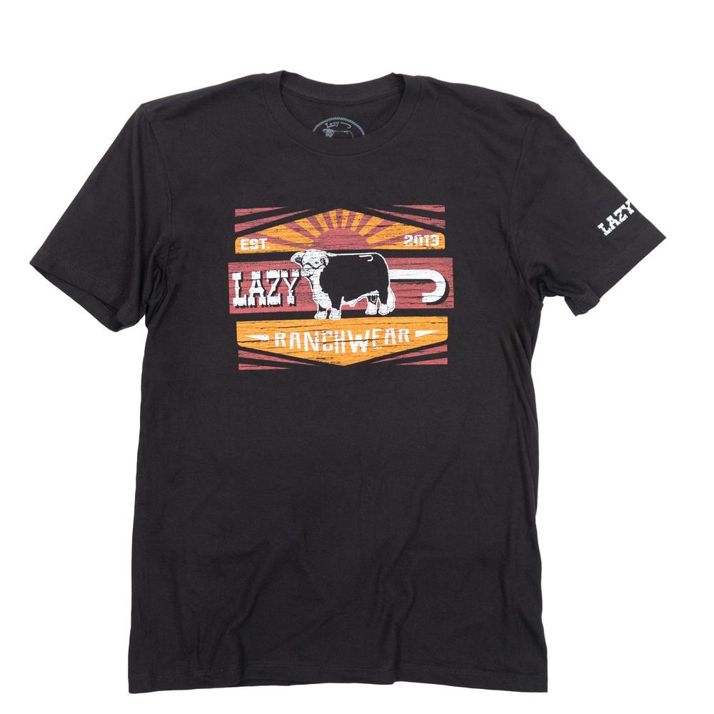 Lazy J Ranch Smokeless Short Sleeve T-Shirt - Black-Lazy J Ranch Wear