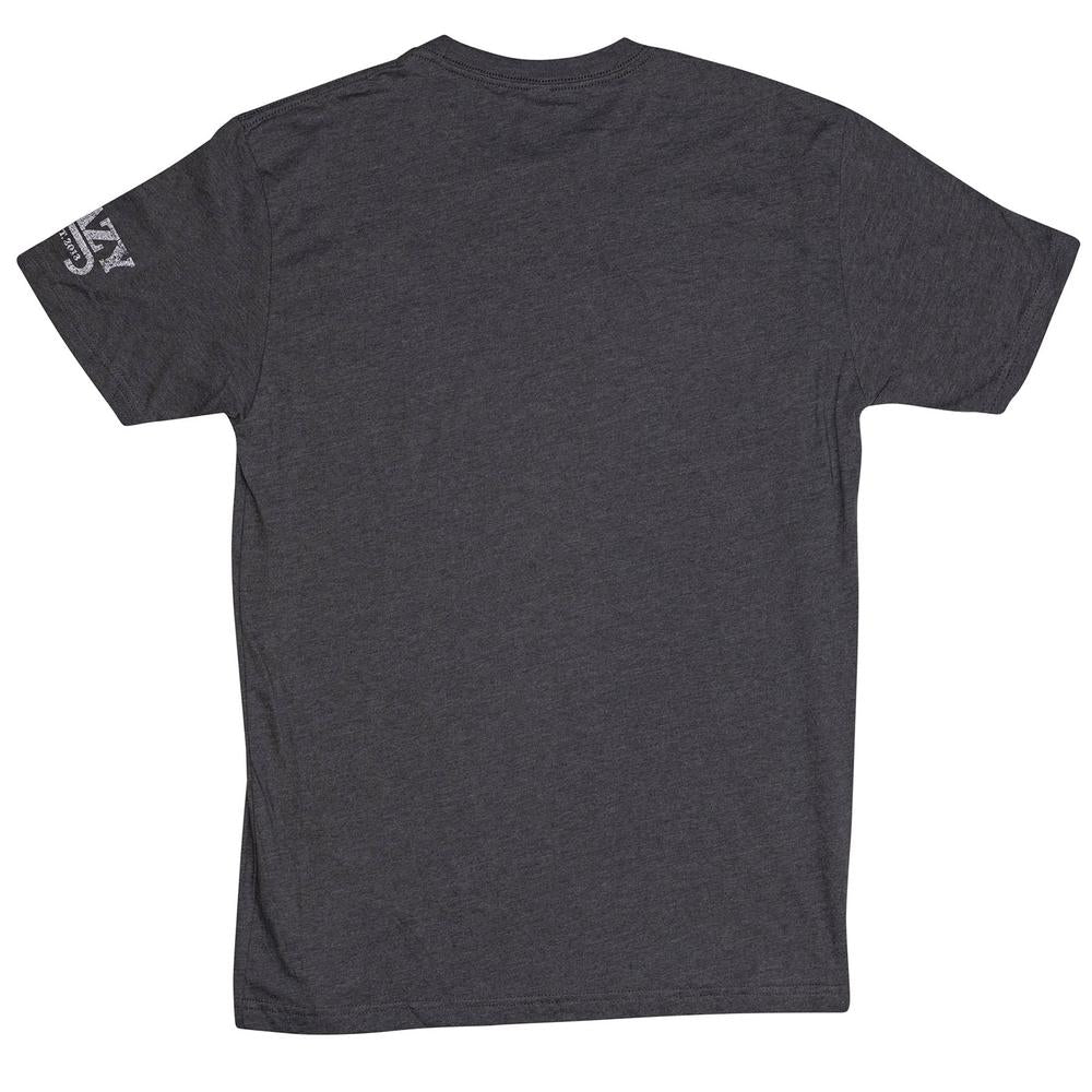 Lazy J Ranch Sunset Retro Short Sleeve T-Shirt - Grey-Lazy J Ranch Wear