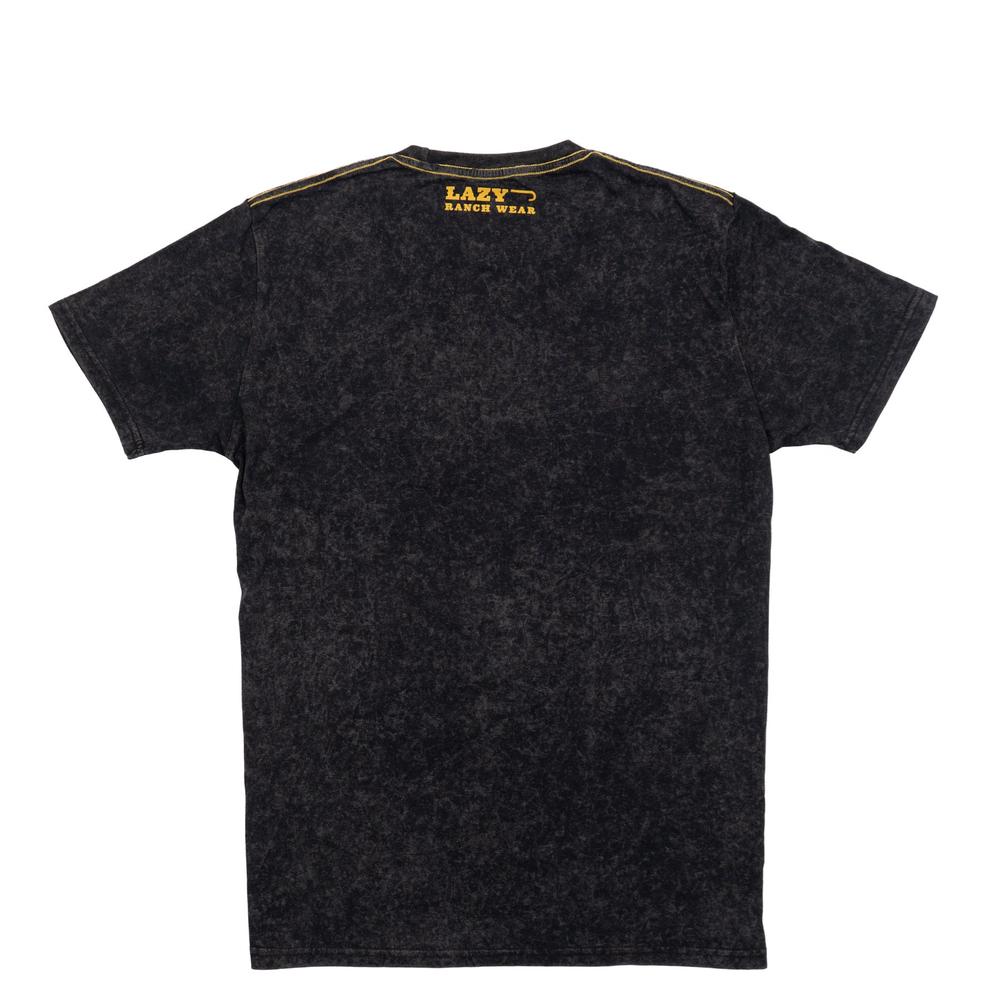 Lazy J Ranch Test of Time Mineral Wash Short Sleeve T-Shirt - Black-Lazy J Ranch Wear