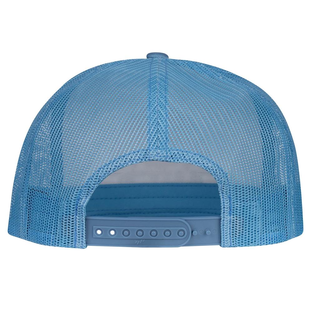 Lazy J Ranch White & Carolina Blue Turquoise Arrowhead Classic Five Panel Trucker Hat-Lazy J Ranch Wear