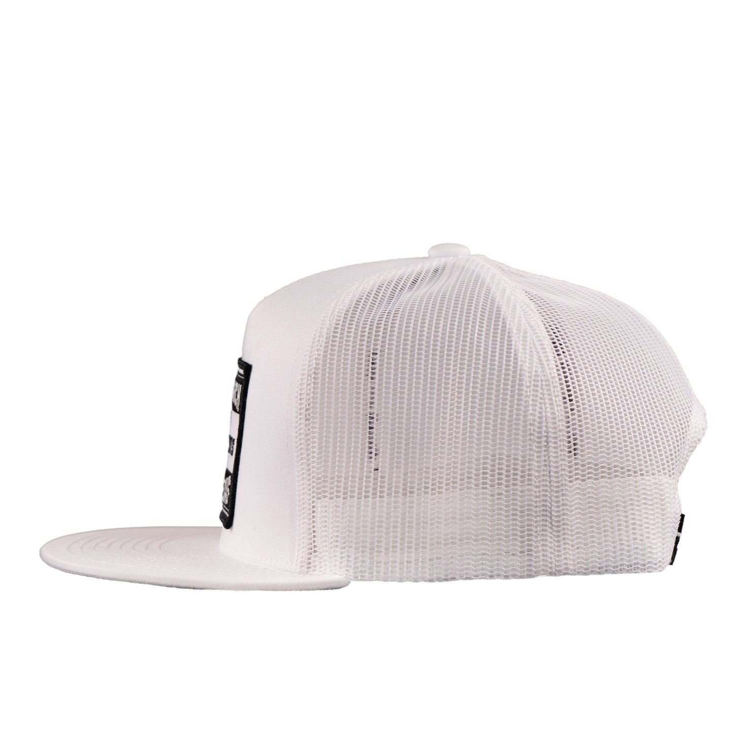 Lazy J Ranch White Fort Worth Classic Five Panel Trucker Hat-Lazy J Ranch Wear