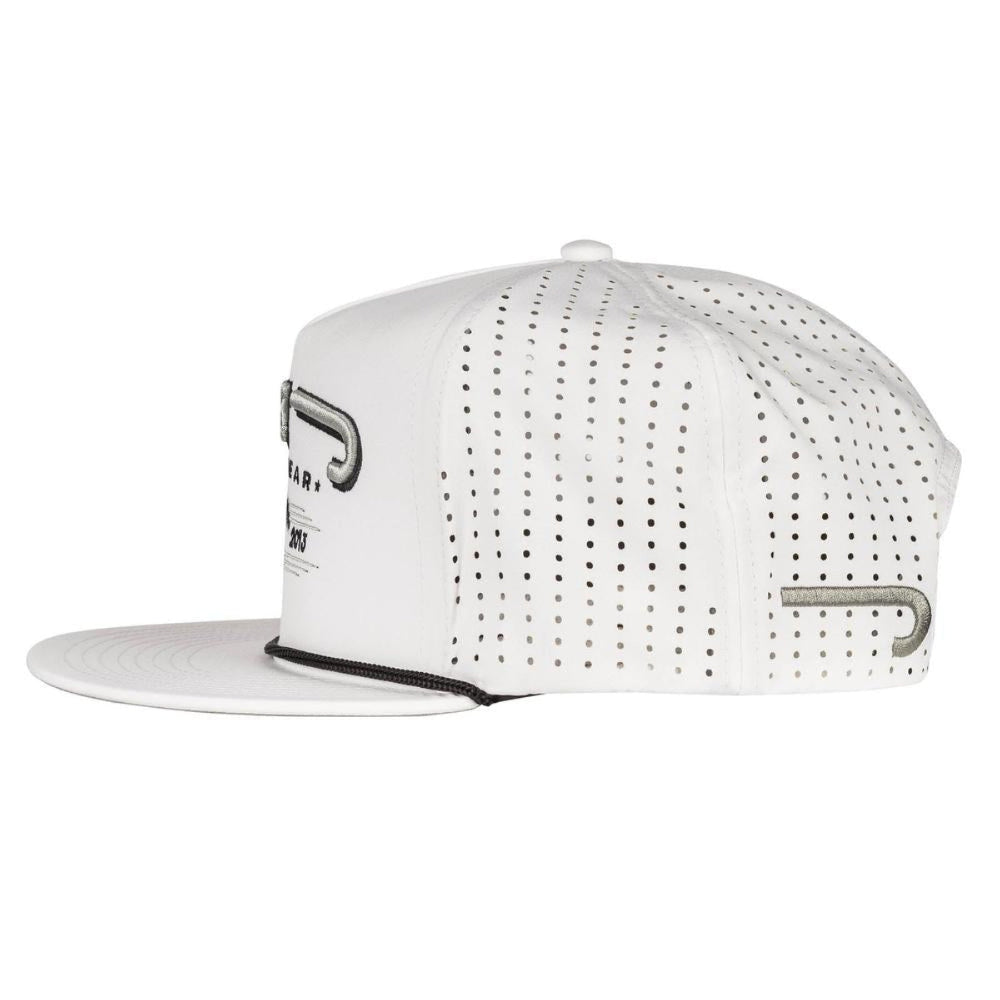 Lazy J Ranch White Hereford Bull Western Performance Rope Trucker Hat-Lazy J Ranch Wear