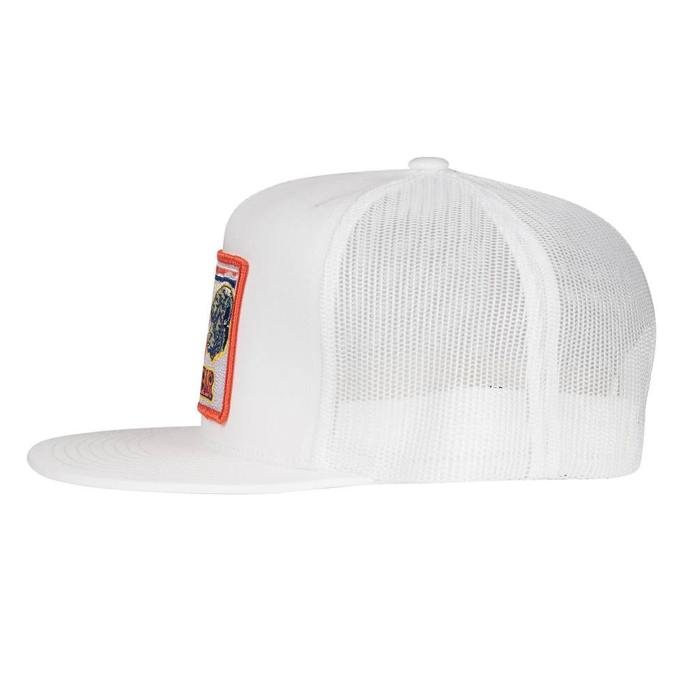 Lazy J Ranch White Retro Hereford Classic Five Panel Trucker Hat-Lazy J Ranch Wear
