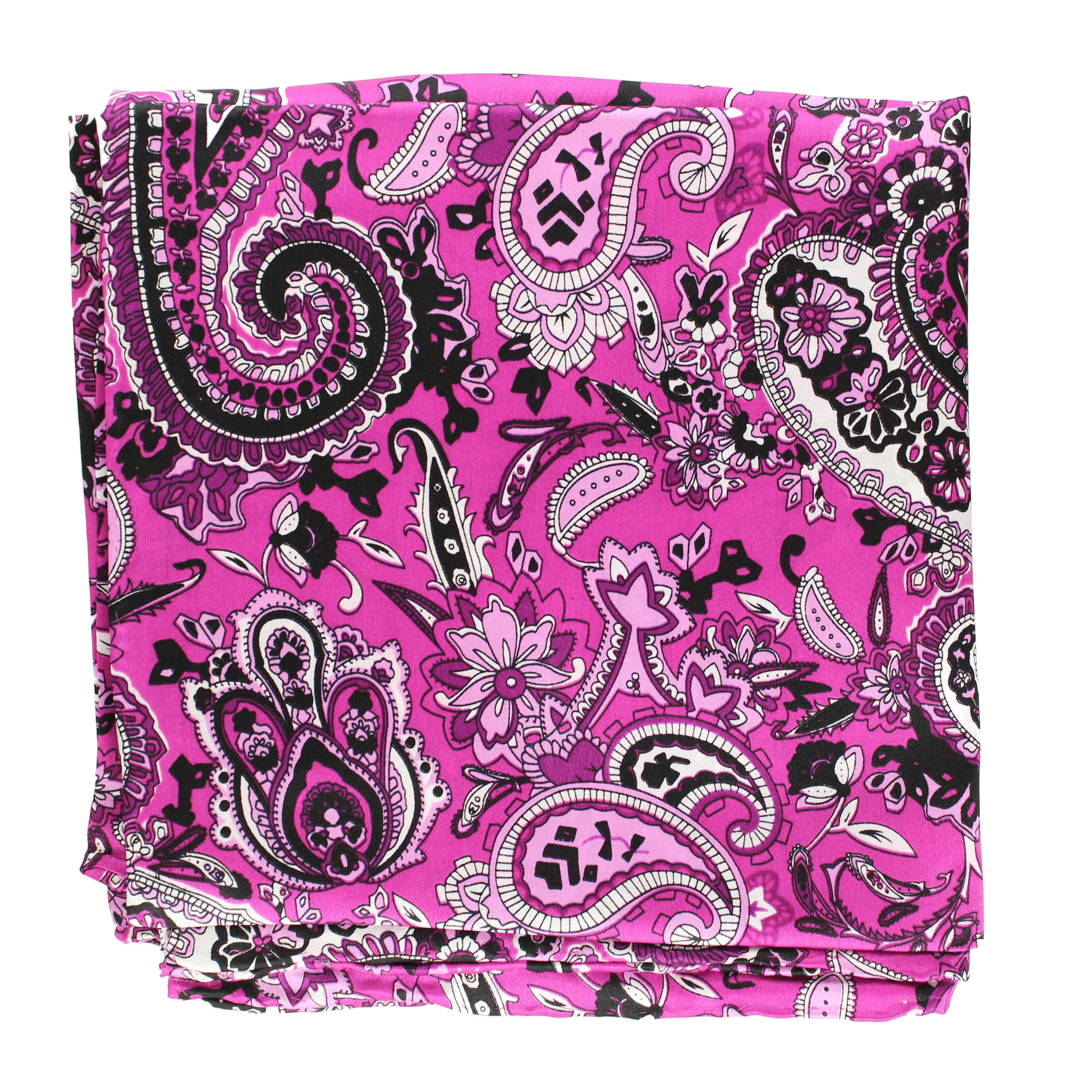 M&F Western Black Paisley Silk Wild Rag