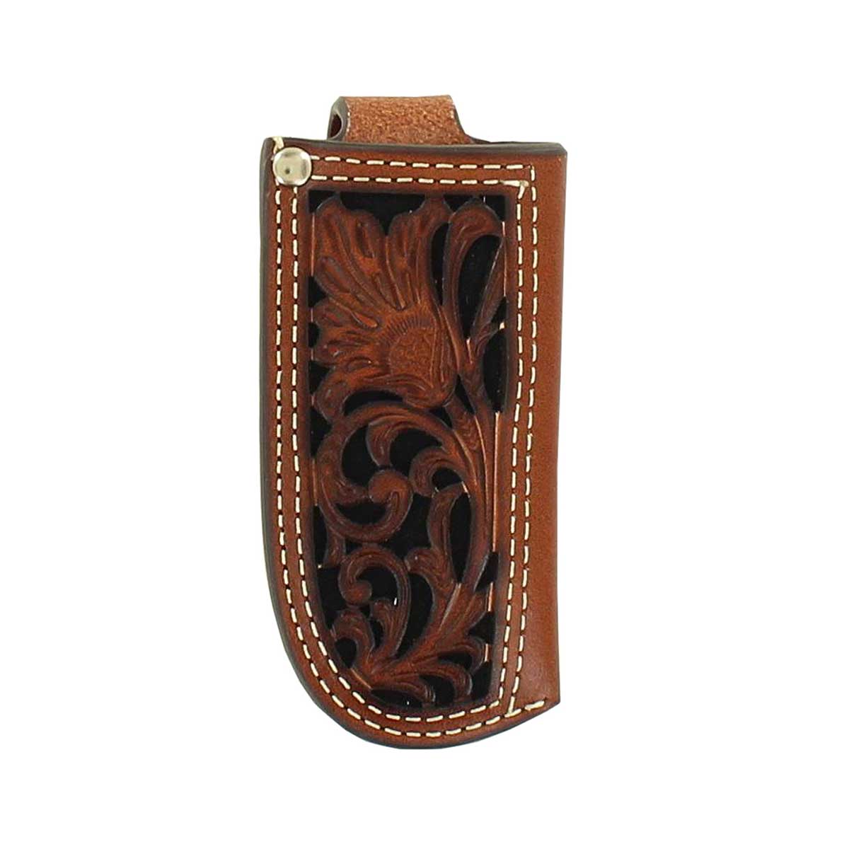 Pocket Knife Sheath - Pouch - Floral tooled – RB Leather