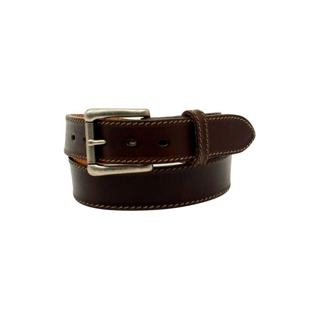 M & F Western Nocona Men's Ocala Smooth Leather Belt - Chocolate
